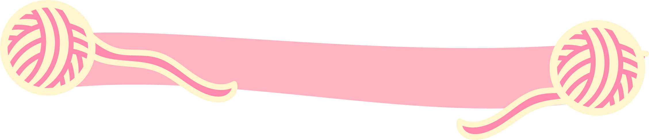 Banner decorativo Liamigurumi con ovillos de lana