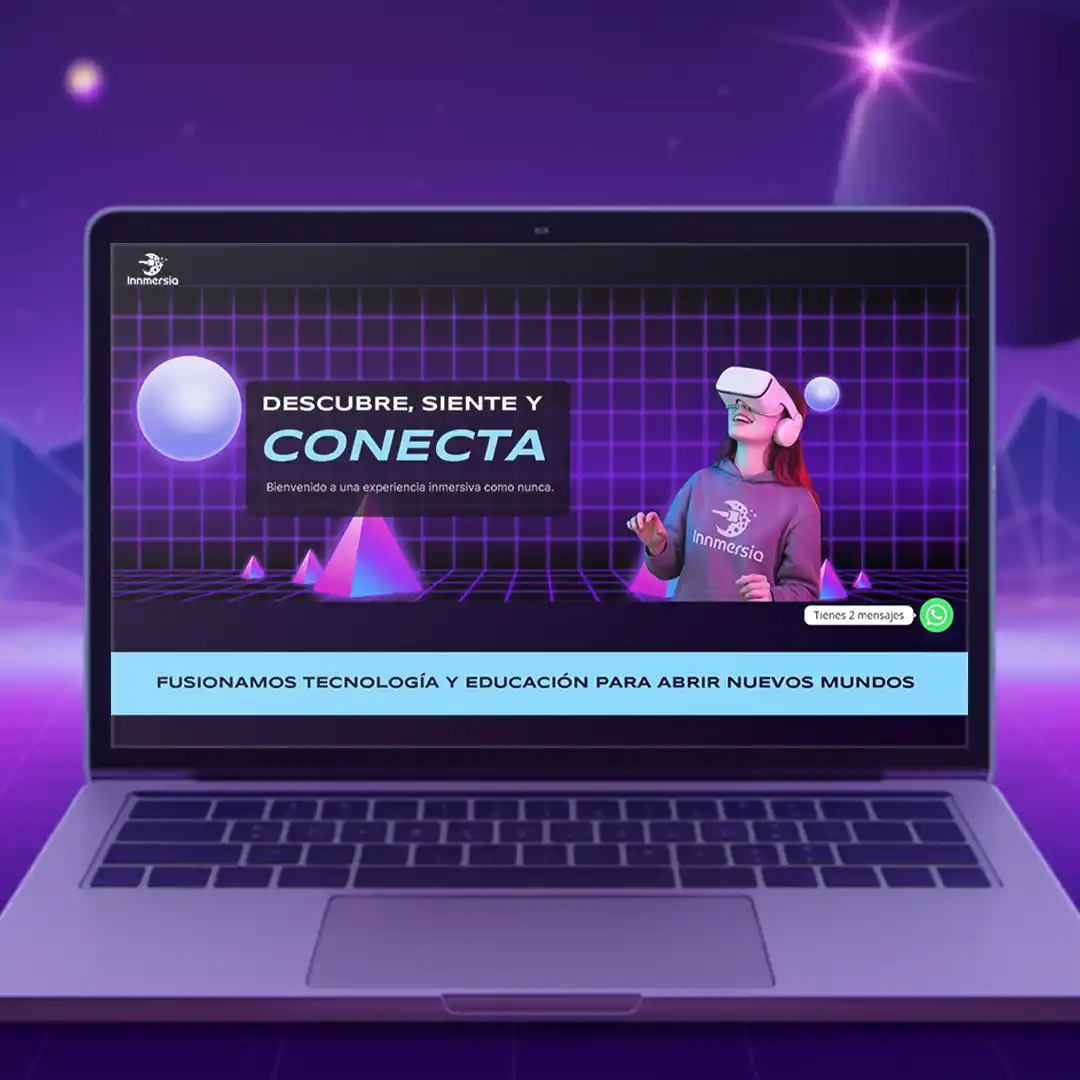 Portada del proyecto Sitio Web Innmersia