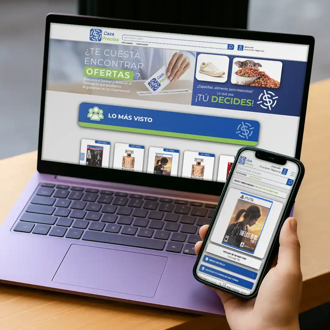 Portada del proyecto Branding y Prototipado CazaPrecios