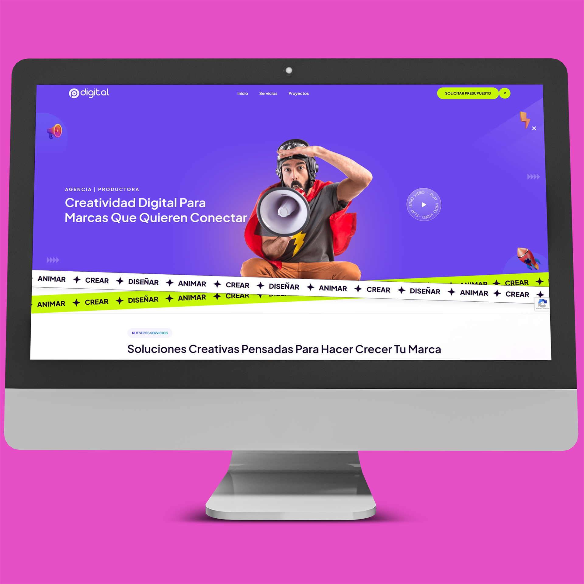 Portada del proyecto Website PlayDigital